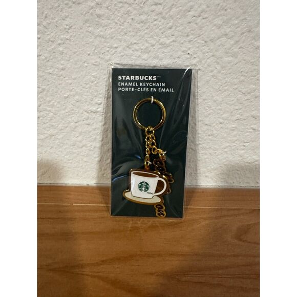Starbucks Accessories - Starbucks Coffee Cup Enamel Keychain NWT